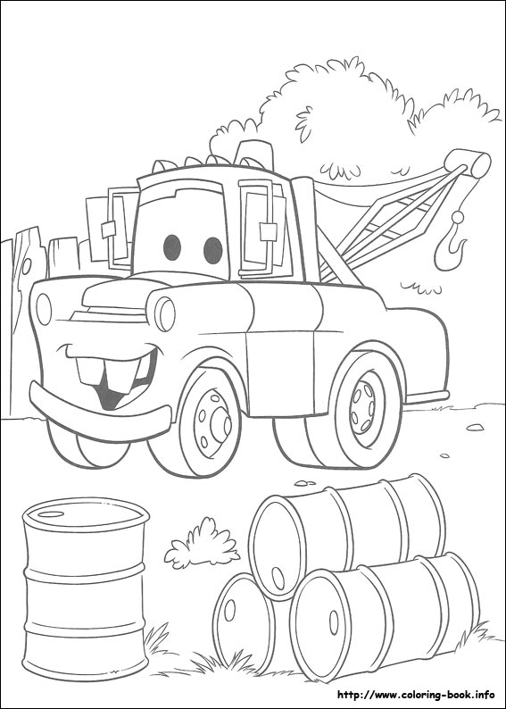 Plansa de colorat cu Cars pixar 208 122